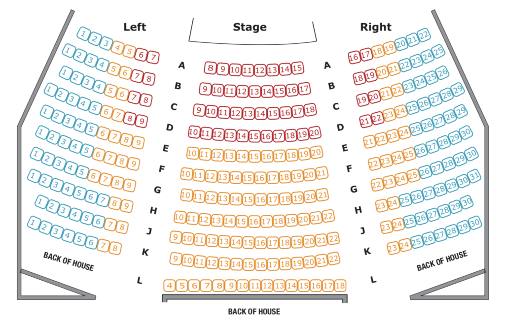 Rocky Mountain Repertory Theatre Seating Chart