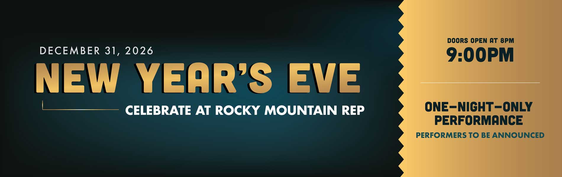 New Years Eve show 2027 banner